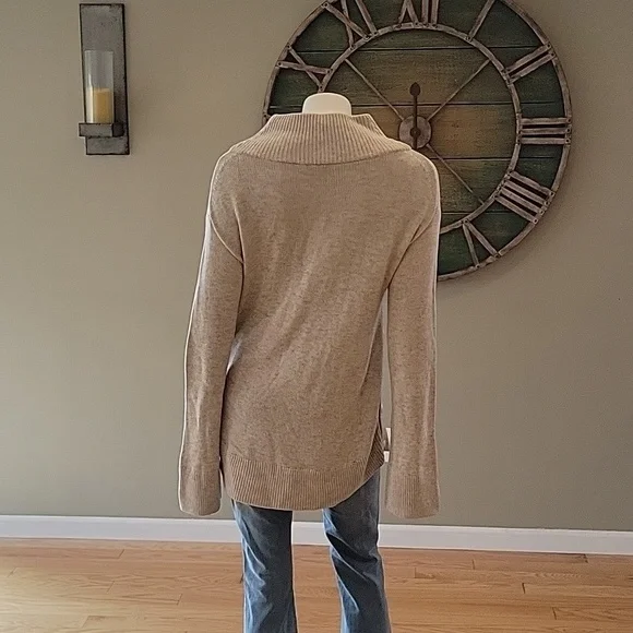 Rag & Bone Phyllis Mock Turtleneck Wool and Cashmere Blend Sweater - Picture 4 of 16